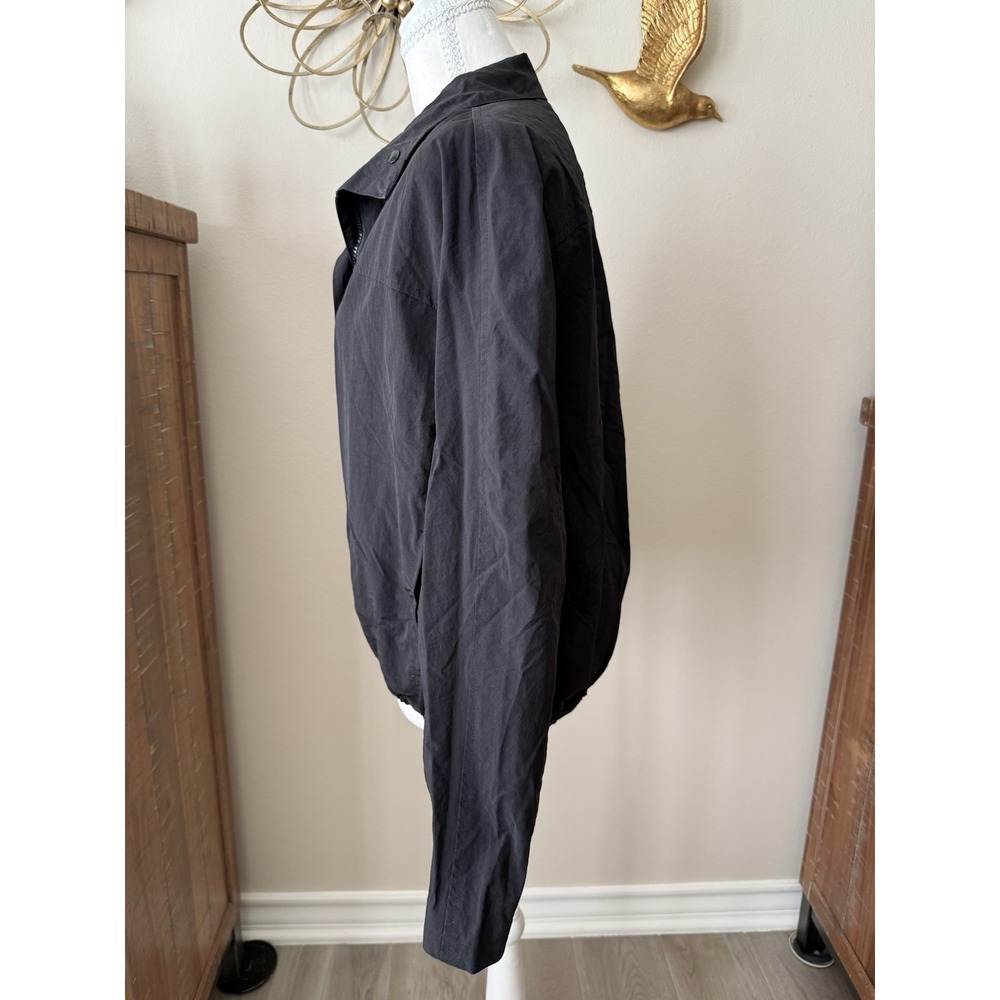 Lioness Shoreline Windbreaker Jacket Women S Black Cotton Oversized Drawstring - Picture 4 of 12